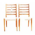 Swedish ladder back dining chairs by Svegards Of Markaryd