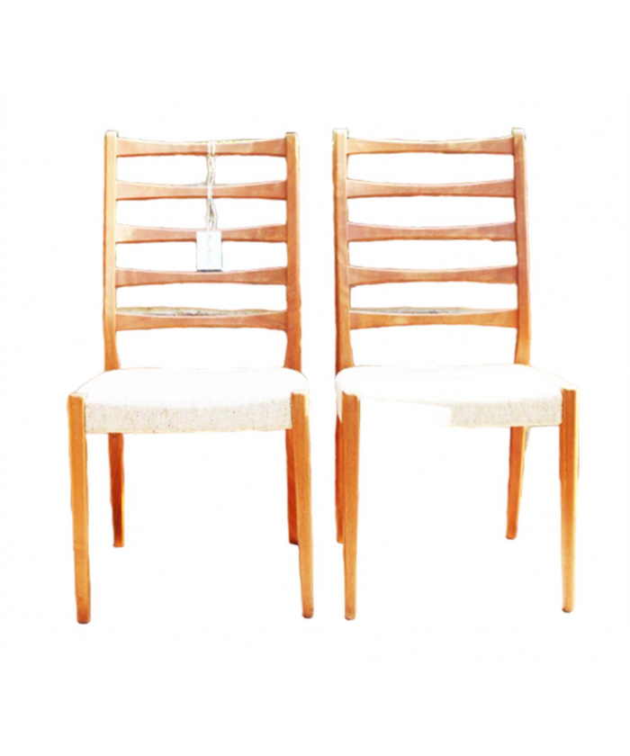 Swedish ladder back dining chairs by Svegards Of Markaryd