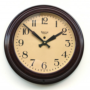 Early SMITHS office/school vintage wall clock