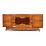 Large Walnut Art Deco Sideboard