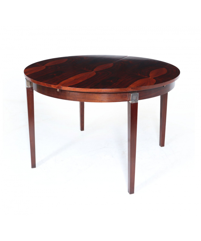 Mid Century Circular Rosewood Dining Table