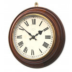 Synchronome Vintage Mahogany Wall Clock, 1950s