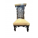 Intricately carved antique Prie-dieu (prayer chair)