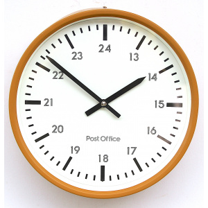 Vintage Post Office Wall Clock By Gents Of Leicester, 1980s