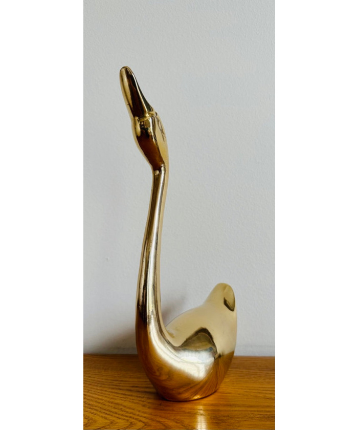 Decorative Vintage Brass Swan - Hunt Vintage