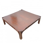 Vintage Low Table in Walnut designed Tito Agnoli for Cinova