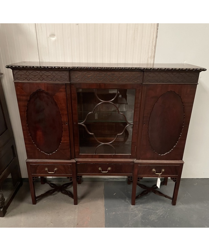 Victorian mahogany display cabinet