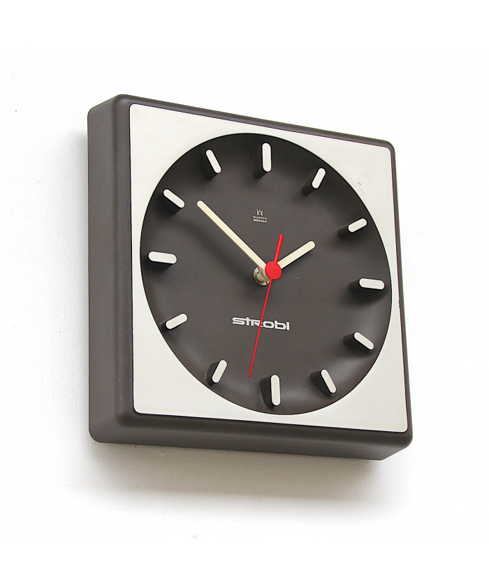 Modernist Clock Made in West Germany by Strobi,1980s