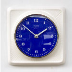 Vintage Ceramic Wall Clock By Mauthe, 1970s