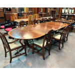 Lowes Of Loughborough Regency Style Dining Table With Eight Chairs