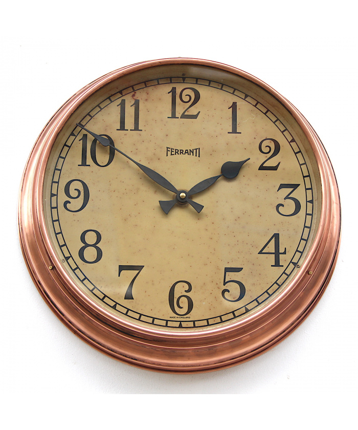 Rare Ferranti Wall Clock, 1940s