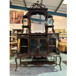 Late Victorian / Early Edwardian Ornate Mirror Back Sideboard