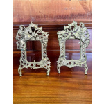 Pair of heavy picture frames depicting St George & The Dragon