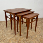 Mid Century Vintage Teak Nest Of Tables