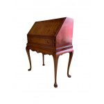 Mahogany bureau, fall front revealing a fitted interior