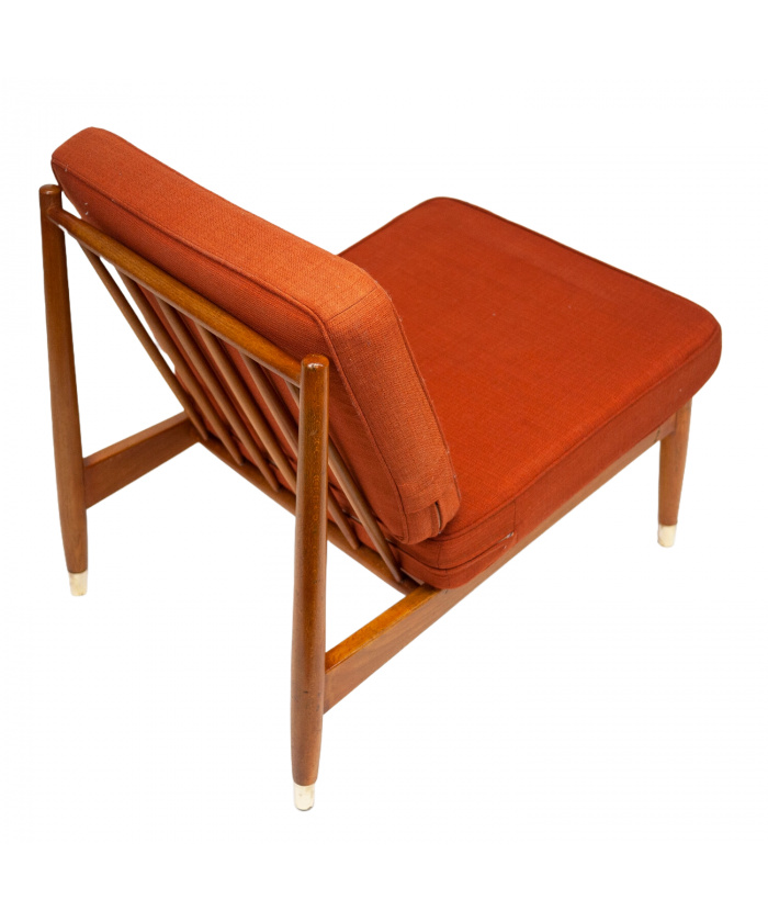 Swedish Beech Low Lounge Chair by Folke Ohlsson for Dux, 1960s