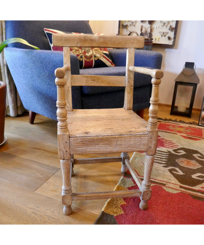 18th Century Ash and Oak Child's Chair
