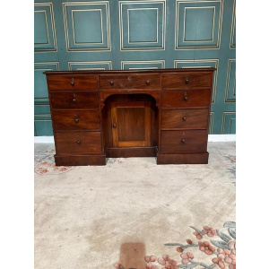 Antique mahogany kneehole desk