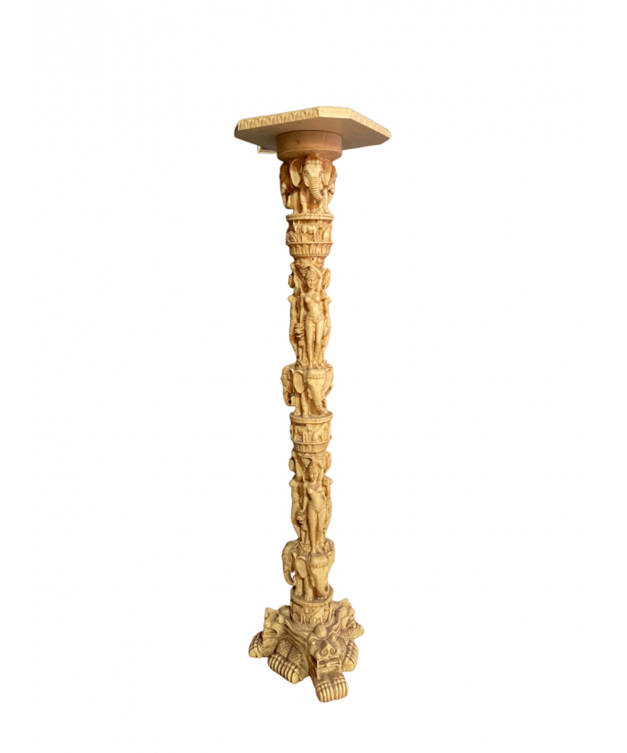 Decorative Indian style resin pedestal stand