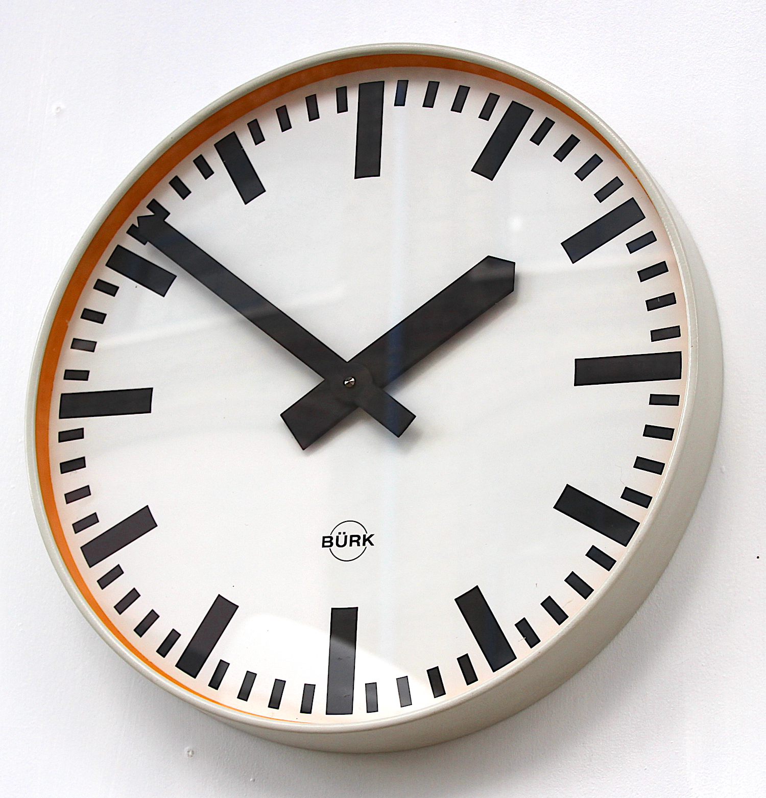 1990s Wall Clock in Glass by Fornasetti. Made in Italy For Sale at