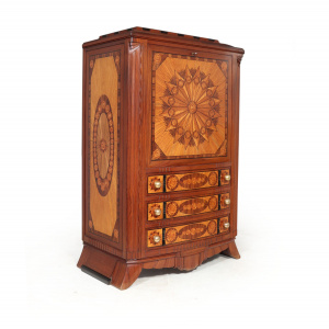 Exquisite French Art Deco Style Fall Front Bureau