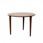 Mid Century Round Teak Coffee Table By Norsk Design Ltd, 1960s
