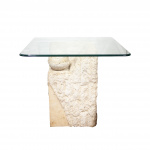 Tessellated Stone Post Modern Coffee Table, 1980s