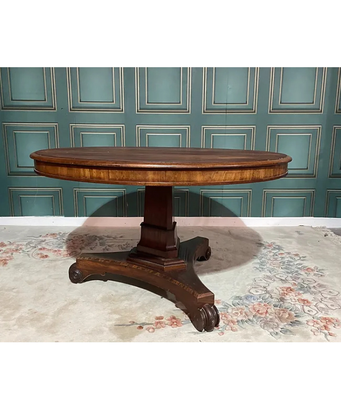 Victorian Round tilt top dining table