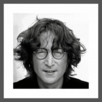 John Lennon & Yoko Ono 3 Flip Silver Framed Lenticular
