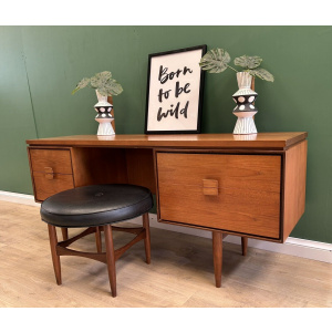 MC Teak G Plan Desk/Dressing Table With Stool By Kofod Larsen
