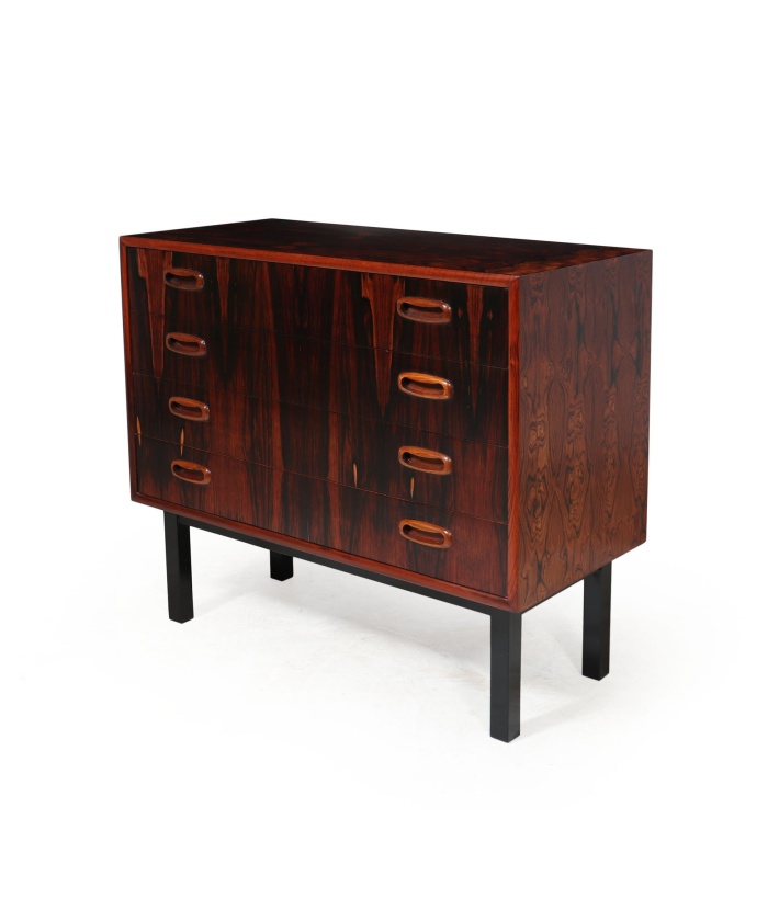 Small Vintage Rosewood Chest Of Drawers, 1960s