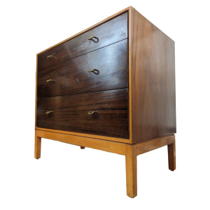 1960s Stag Chest of Drawers in Rosewood and Walnut.