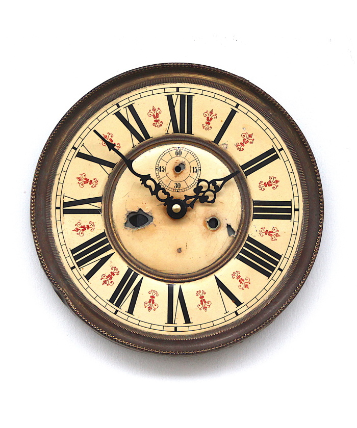 Early 20th Century Brass Framed British Clock Dial