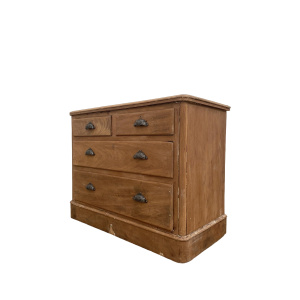 Antique Tiger Oak Chest Of Drawers