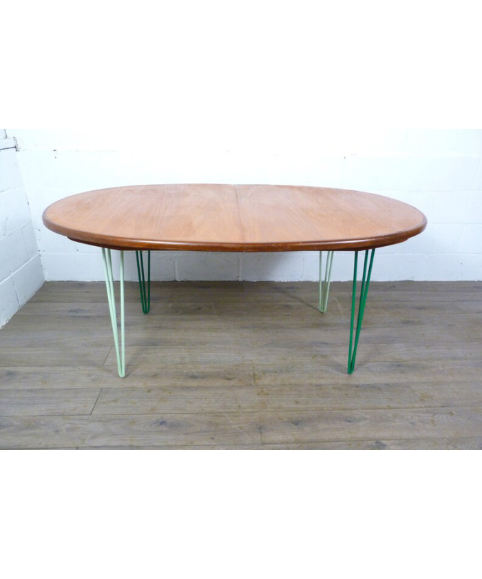 G Plan Fresco Oval Dining Table on Hairpin Legs