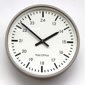 Vintage Post Office Wall Clock, 1980s