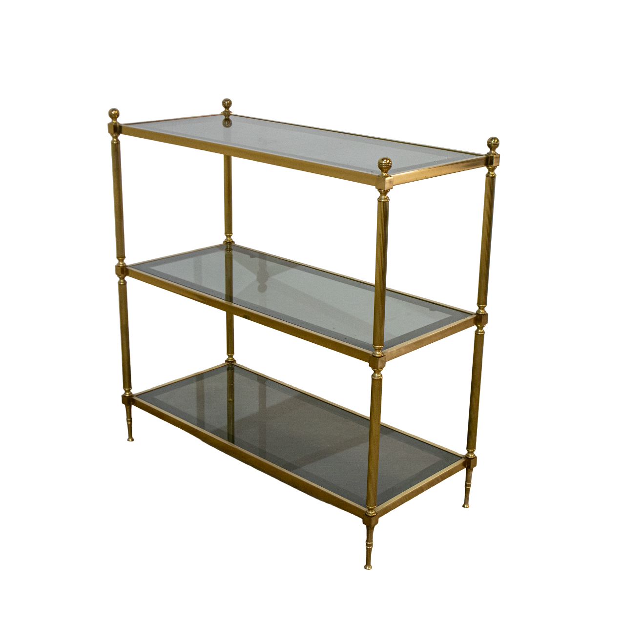 3-Tiered French Brass Etagere - Hunt Vintage