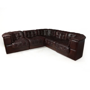 Swiss De Sede DS11 Leather Modular Sofa