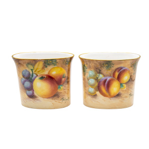 Pair of Royal Worcester Posy Vases