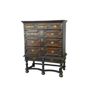 Antique Queen Anne Style Chest on Stand