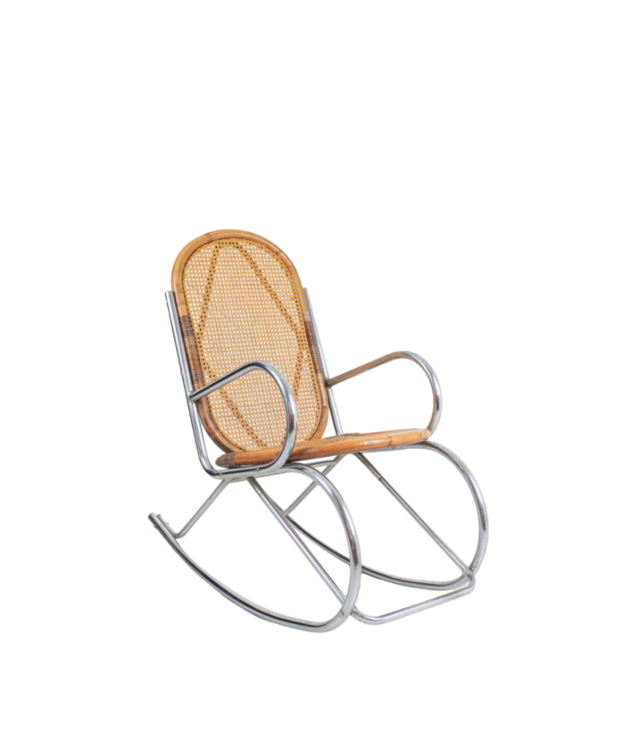 Bauhaus Tubular Chrome Rocking Chair
