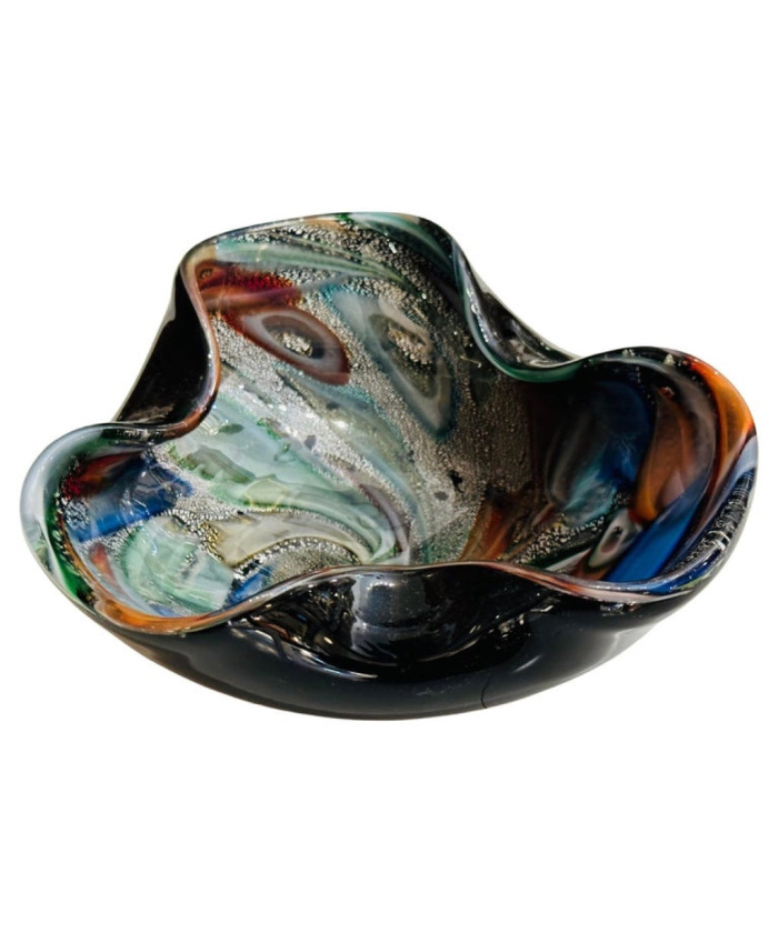 Beautiful Murano Millefiori Glass Bowl Dino Martens, 1960s