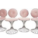Chromed Chairs by Gastone Rinaldi for Rima