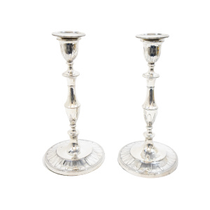 George III Silver Candlesticks by John Parsons & Co