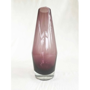 Midcentury Purple Glass Vase By Tamara Aladin For Riihimaen Riihimaen Lasi