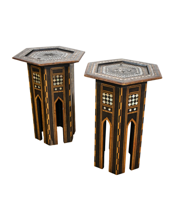 Pair of Liberty & Co Design Moorish Tables