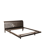 Pierre Cardin bed in solid wood and brass