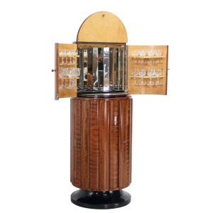 Art Deco Rocket Round Cylinder Cocktail Cabinet 1930’s