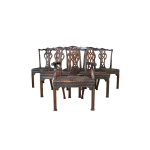 Set 6 Chippendale Revival Dining Chairs