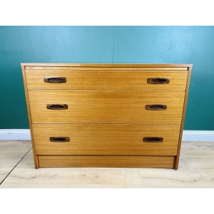 Mid Century Teak Chest Of Drawers By Europa Furniture